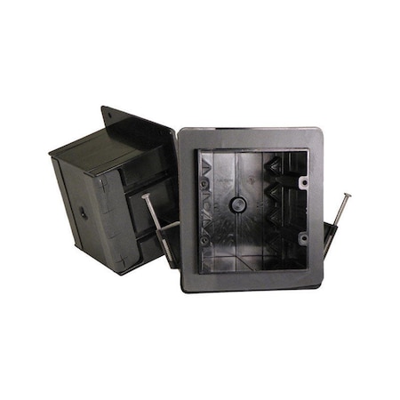 Keen Electrical Box, 36 cu in, Vapor Proof Box Type, 2 Gangs, PVC, Square Shape KE881884